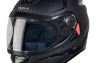 Steelbird 7Wings Robot Opt Matt Finish Isi Certified Full Face Helmet (Midnight Black With Clear Visor, Medium 580 Mm)