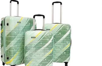 Vip Hard Body Polycarbonate Unbreakable 360 Rotation 4 Wheels New Printed Aristocrat Radiant Hard Body Luggage (Green, 56Cm+67Cm+78Cm) Set Of 3