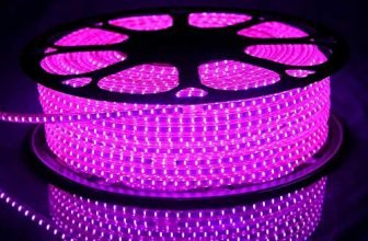 Tucasa- Led Strip Rope Light,Water Proof,Decorative Led Light With Adapter. (Pink), (70 Meter)