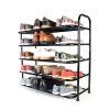 Benesta Multi-Purpose Shoe Rack – (5 Tier, Black)(Metal)