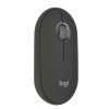 Logitech Pebble Mouse 2 M350s Slim Bluetooth Wireless Mouse, Portable, Lightweight, Customisable Button, Quiet Clicks, Easy-Switch for Windows, macOS, iPadOS, Android, Chrome OS – Tonal Graphite