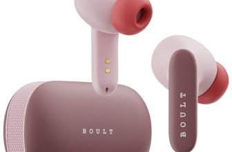 Boult Newly Launched Audio Z20 Pro Truly Wireless Bluetooth Ear Buds With 60 Hours Playtime, 4 Mics Clear Calling, 45Ms Low Latency, Rich Bass Drivers, Tws Earbuds Bluetooth Wireless (Candy Cane)