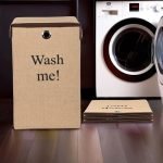 Kuber Industries Clothes Basket (75 Ltr) Toy Storage Box | Velcro Lid (Jute Fabric) Foldable Laundry Basket | Clothes Dress Bin | Storage Box With Ring | Washing Cloth Basket | Brown