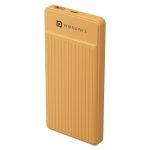 Portronics Luxcell B 10K 10000 mAh 22.5W Fast charging Power Bank, Ultra Slim Power Bank with Mach USB-A Output, Type C PD Output, Type C Input, Wake Up Button(Yellow)