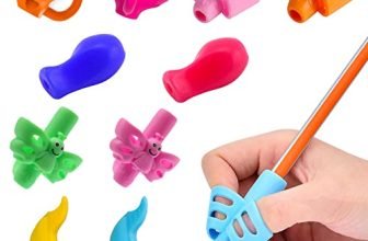 Party Propz Pencil Gripper For Kids Writing-Set Of 10Pcs,Writing Supplies For Kids|Pencil Gripper For Kids 3 Year|Pencil Gripper For Kids 5 Year|Pen Gripper For Writing|Pencil Grip For Kids,Ink black