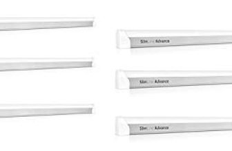 Philips Slimline Advance 36-Watt 3600-Lumen Metal Batten Tubelight (Pack Of 6) (Warm White) (Large Room Specialist)
