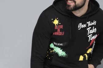 Here&Now Full Sleeve Printed Men Reversible Sweatshirt