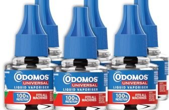 Odomos Universal Liquid Vaporiser – Pack Of 6, 45Mlx6 | Mosquito Repellent Single Refill | 100% Protection| Fits All Machines