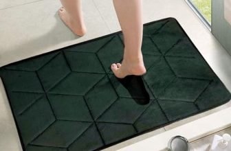 Status Contract Anti Slip Mat For Bathroom Floor | 16″X24″ Memory Foam Bathroom Mats | Bathroom Mat Water Absorbing | Machine Washable Bathroom Anti Skid Mats For Bathing Area & Shower |(Green)