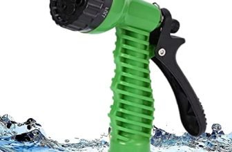 EPISKEY® Garden Hose 7 Pattern High Pressure Garden Hose Nozzle Water Spray Gun With Leak Proof 2 Pcs Metal Grip Lock Gardening Washing Gun