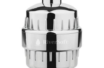 Riversoft Sf-15 Pro Shower And Tap Filter For Hard Water With 15 Stage | Water Softener For Bathroom | Hard Water Filter (Chrome, Pack Of 1)