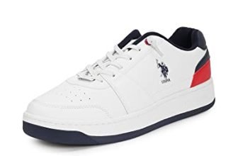 U.S. Polo Assn. Finn Men’S Off White Sneakers-(Uk/10) (Us/9) (2Fd23081A01)