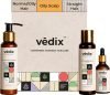 Vedix Hair Fall Control Regimen For Normal/Oily Hair – Oily Scalp & Straight Hair – Ayurvedic Hair Care Regimen – 3 Product Kit – Anti Hair Fall Oil Berberis + Banyan – Anti-Hairfall Shampoo – Vithan Pro Hair Growth Serum(3 Items In The Set)