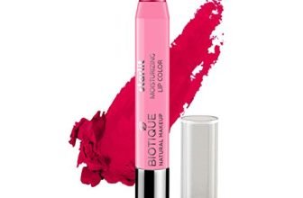 Biotique Natural Makeup Starlit Moisturising Lipstick, Rich Raspberry Red