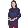 AND Women’s plain regular fit Top (AW19AS037TLYNAVY8_NAVY 8)