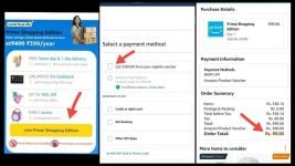 Get 1 Year Amazon Prime Shopping Edition Membership at ₹99 Only (Actual Price ₹399). Steps👇.1. Use 1 Prime Vouchers Of ₹150 from Paytm App. Details – 2. You can also get 150₹ Prime Vouchers form Veera Browser App, Download & Set Veera Browser as Default Browser, you get 1000 Points, Use 500 Points to get Prime Voucher3. Check Your Non Prime Account for Prime Shopping Edition. Link : •Buy Prime Shopping Edition & Use ₹300 Voucher in Payment Page. Pay Only ₹99 & Enjoy 1 Year Prime.