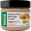 Luvyh Papaya Hydrating Face Massage Cream (100g) Skin Brightening Moisturizing Light Weight Formula, Helps Reduce Dark Circles & Visibly Clears Skin, Natural, No Parabens & Sulphates
