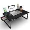 PRIVILON GLOBAL Private Limited Office Table for Home/Writing Desk for Office/Folding Table for School/Folding Study Table/Work from Home Multipurpose Table (us Biding Black)