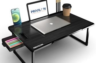 PRIVILON GLOBAL Private Limited Office Table for Home/Writing Desk for Office/Folding Table for School/Folding Study Table/Work from Home Multipurpose Table (us Biding Black)