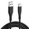 Boat Type C A325/A320 Tangle-Free, Sturdy Type C Cable With 3A Rapid Charging & 480Mbps Data Transmission(Black)