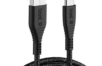 Boat Type C A325/A320 Tangle-Free, Sturdy Type C Cable With 3A Rapid Charging & 480Mbps Data Transmission(Black)