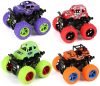 Graphene Monster Trucks (Pack Of 4), Friction Powered Monster Car Toys For Boys 3-7 Years Old, Durable High-Density Alloy And Non-Toxic Plastic, Non-Slip Tires For Educational Play(Pack Of 4)