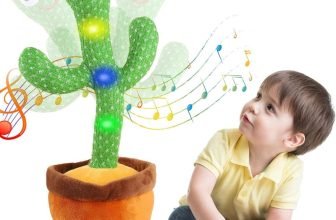 Bumtum Dancing Cactus Talking Plush Toy With Singing & Recording Function(Green)