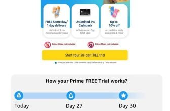 ➡️Activate Your 30 Days Amazon Prime Free Trial | Because Biggest Prime Day Sale is Coming😮Link : Pay ₹2 Using UPI Or Selected Bank Cards (You Can Cancel Anytime).Offer Available on Selected Accounts | Check all Your Amazon Accounts.➡️deal : Get Free Rs.150 Cashback By Streaming Music 🔥