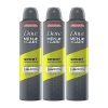 Dove Men+Care Sport Active+ Fresh Dry Spray Antiperspirant Deodorant, Up To 48 Hrs Protection From Sweat & Odour, Dermatologically Proven Formula, Soothes & Moisturises Skin, Fresh Citrus, Woody Scent, 250Ml (Pack Of 3)