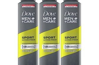 Dove Men+Care Sport Active+ Fresh Dry Spray Antiperspirant Deodorant, Up To 48 Hrs Protection From Sweat & Odour, Dermatologically Proven Formula, Soothes & Moisturises Skin, Fresh Citrus, Woody Scent, 250Ml (Pack Of 3)