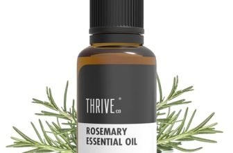 ThriveCo Rosemary Essential Oil For Hair Growth & Hair Fall Control | Reduces Hair Breakage & Improves Scalp Health | 100% Pure, Certified Organic & Natural | With Vitamin E | For Men & Women | 15ml