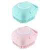 ORJILO Body Scrubber with Soap Dispenser Brush, Silicone Exfoliating Brushes, Soft Body Exfoliator, Bath Loofah for Babies, Kids, Women, Men and Pets (Multicolor) – Pack of 1