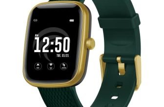 Cellecor Actfit A4 Ip68 Waterproof Smartwatch With 10 Days Long Battery, 24 * 7 Heart Rate Monitoring, Multi Sports Mode With Bluetooth Support For Camera & Music Control (1.4″) (Gold)
