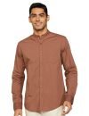 Amazon Brand – House & Shields Men’S Solid Regular Fit Casual Shirt (Ss20-Ess03-Hssh-11_Brown_Medium)