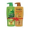 Dabur Vatika Ayurvedic Shampoo – 640ml + Dabur Vatika Health Shampoo – 640ml | Repairs Hair damage, Controls Frizz | For All Hair Types | Goodness of Natural Ingredients