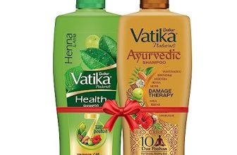 Dabur Vatika Ayurvedic Shampoo – 640ml + Dabur Vatika Health Shampoo – 640ml | Repairs Hair damage, Controls Frizz | For All Hair Types | Goodness of Natural Ingredients