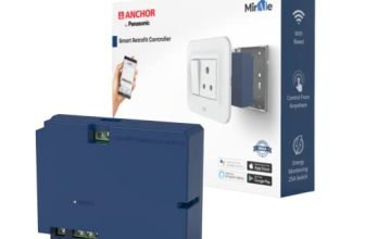 Anchor by Panasonic 3A Smart switch & Fan Regulator Controller | 1 Node Retrofit Controller +1 Node 5 Step Fan Regulator| Retro Fit with Manual Control | Works with Alexa & Google Assistant | (24015)