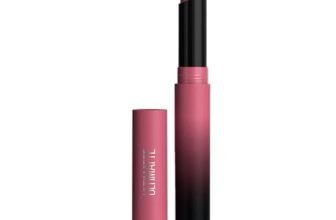 Maybelline New York Lipstick, Matte Finish, Bold Colour, Enriched With Jojoba Oil, Color Sensational Ultimattes, 599 More Mauve, 1.7 G
