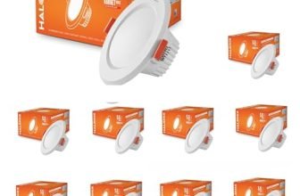 Halonix Kornet 5.5-Watt Junction Box White Led Downlighter| Cut Out- 3 Inch | Surge Protection – Upto 4 Kv (Pack Of 10, White)