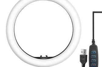 Tygot 10″ Portable Led Ring Light With 3 Color Modes Dimmable Lighting | For Youtube | Photo-Shoot | Video Shoot | Live Stream | Makeup & Vlogging | Compatible With Iphone/Android Phones & Cameras