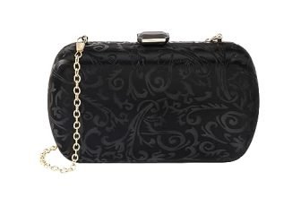 Lino Perros Floral Black Clutch