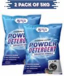 IGREJA Bright Like New Front/Top Load cleaning expert Blue Detergent Powder pouch 10kg Detergent Powder (Fresh)(10 kg)