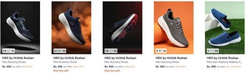 Myntra : HRX Shoes Starts @495.Men’s : Women :