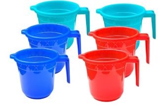 Vipron Plastic Bathroom Mug (Pack of 6)