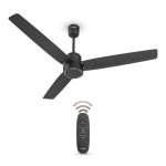 Havells FAB BLDC Ceiling Fan 1200mm (Made In India), 380 RPM, Savings Upto 65%, Reverse Rotation, 4 Modes (Boost,Sleep,Breeze,Mop), Low Wattage 30W, Low Noise, Air Flow:225 CMM, 3Y Warranty, Black