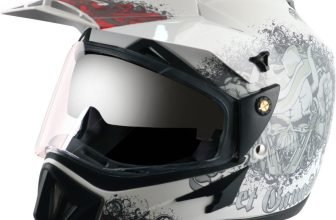 Vega Off Road D/V Gangster Motorbike Helmet(White Red)