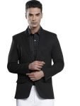 The Indian Garage Co Black-Slim Fit-Blazer