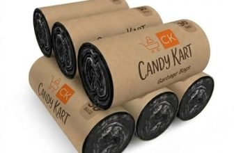 Candy Kart Medium Garbage Bags 19X21 Inches | 180 Bags (30 Bags X 6 Rolls) | Black Dustbin Bags | Strong Leak-Proof Trash Bags