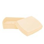 FLAIR Estella Soap Case – Stylish, Reusable & Durable Soap Box for Bathroom & Shower Use (Beige)
