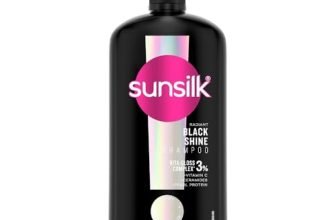 Sunsilk Stunning Black Shine Shampoo 1 L|| With Amla + Oil & Pearl Protein|| Gives Shiny|| Moisturised And Fuller Hair – Paraben Free